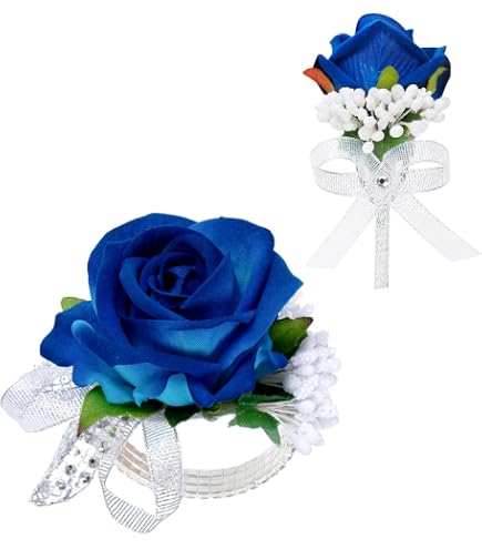 Amazon.co.jp: Latious Red Rose コサージュ フラワー プロム
